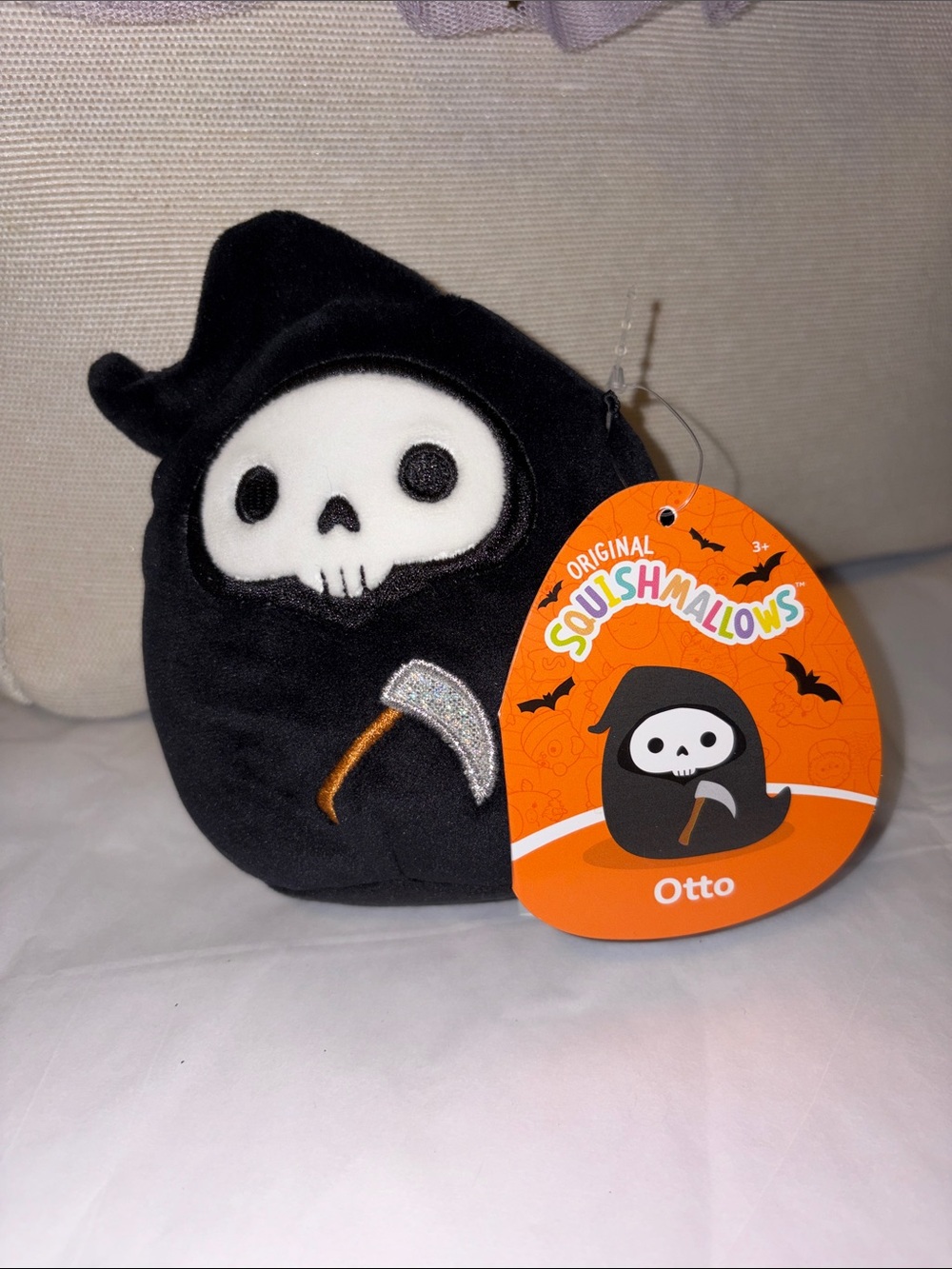 Original Squishmallows Otto Black Plush Reaper Toy 5” NWT